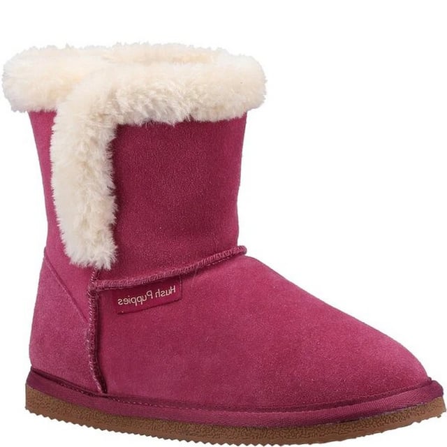 Upper: Suede. Lining: Faux Fur. Outsole: Flexible, TPR. Hardwearing, Lightweight. Flat. Design: Label, Logo, Plain. Fastening: Slip-on. Style: Standard/Classic.