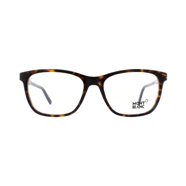 Mont Blanc Glasses Frames MB0631 056 Havana 56mm are a nice simple shape that will work well for most face shapes. They feature a Mont Blanc plaque at the temples for that extra touch of class