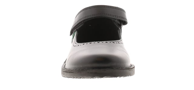 Kickers Junior Girls Shoes School Kopi Mj Brogue Leather Black. Leather Upper. Pu Lining. Synthetic Sole. Footwear Slip-On.