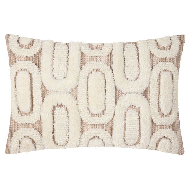 The Fosse cushion features a striking tufted geometric design crafted from space-dyed yarn, adding depth and light to any room. Its intricate pattern brings a dynamic touch, while the plain reverse makes it ideal for layering. This cushion effortlessly enhances your living space, offering both style and comfort.