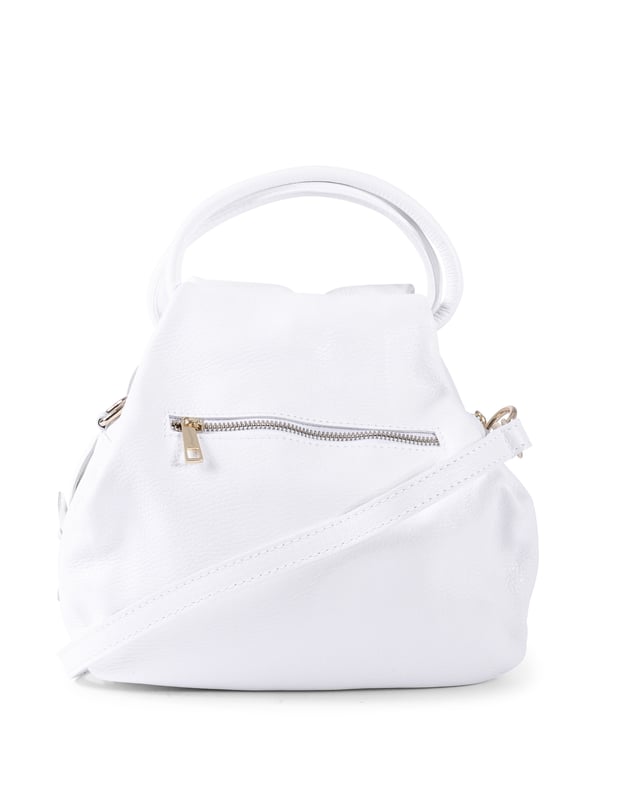 By: V Italia - Detail: V10312 DOLLARO BIANCO - Colour: White - Composition: 100% LEATHER - Measures: 30x25x12 cm - Made: ITALY