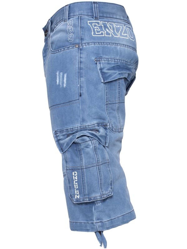 989Zé ENZO Mens Shorts Cargo Combat Casual Fleece Gym Training - Foto 10