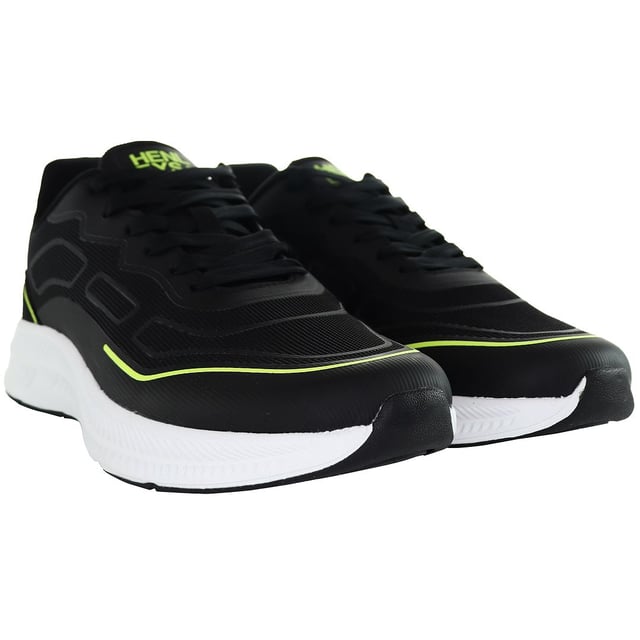 The Henleys Duncan Men's Running Trainers are engineered to provide optimal performance and comfort for your running sessions. Here's a breakdown of their key features:

 Dynamic Design:  The Duncan trainers feature a dynamic and modern design, blending functionality with style to keep you looking sharp while you train.

 Breathable Mesh Upper:  Designed with a breathable mesh upper, these trainers offer superior ventilation, ensuring your feet stay cool and dry even during intense workouts.

 Lightweight Build:  Crafted with lightweight materials, the Duncan trainers offer a nimble and agile feel, allowing you to move freely and effortlessly on the track or pavement.

 Responsive Cushioning:  These trainers boast responsive cushioning in the midsole, providing excellent shock absorption and energy return with every stride, minimizing fatigue and maximizing performance.

 Reflective Accents:  Enhanced with reflective accents, the Duncan trainers improve visibility in low-light conditions, enhancing safety during early morning or evening runs.