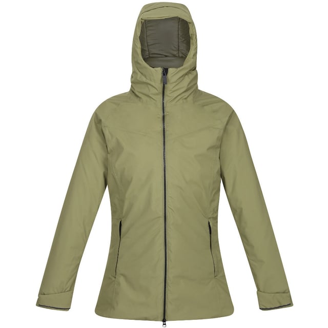 Waterdichte en ademende Isotex 8000 gerecycleerde 100% polyester stretchstof. Gerecycled materiaal en vulling gemaakt van ongeveer 18 plastic flessen (500ml formaat). Ademendheidsclassificatie 8.000g/m2/24 uur. Duurzame waterafstotende afwerking. Getapete naden. Gevoerde polyamide voering. Donsvrij - premium synthetische donsisolatie. Vulling van gemiddelde gewicht. Aangehechte capuchon met een gevoerde kraag aan de binnenkant. Hi-tech waterafstotende 2-wegs rits aan de voorkant. 2 lagere zakken met rits. Binnenzak met rits voor veiligheid. Verstelbare manchetten.