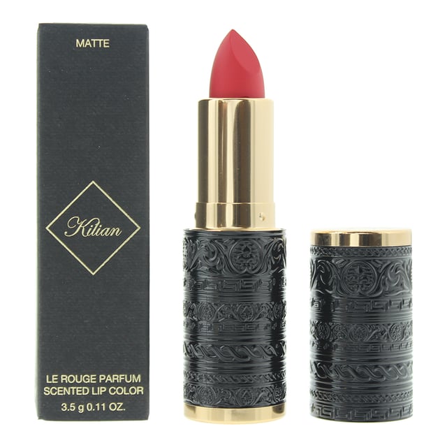 Le Rouge Parfum Matte lipsticks by Kilian. This is a dream of a lipstick with high-definition pigment saturation for a bold and dramatic look. A lipstick which has a luxurious texture to give additional moisture and lasts up to ten hours. Each lipstick is softly scented with Honeysuckle, Marshmallow, Orange Blossom and Rose. With shade that range from nude to red there is an ideal just waiting for you to try this indulgent lipstick range.