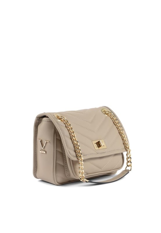 Marca: V Italia.
  Modelo: 10507 SAUVAGE MARMO.
  Color: Beige.
  Composicion: 100% piel.
  Medidas: 22x16x13 cm.
  Made in Italy.
  Temporada: Todas las estaciones.
  Genero: Mujer.