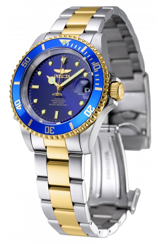 Das Invicta 8928OB hat ein 40 millimeter Edelstahl gehäuse mit einem blauen Zifferblatt.
Dieses Modell wird von einem präzisen  Automatikuhr angetrieben.
20 bar Wasserdichtigkeitszertifizierung.
Dieses Modell ist von der Invicta Pro Diver Kollektion.

2 Jahre Garantie.