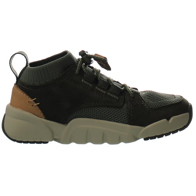 Clarks Tri Lunar Kids Dunkelgrüne Trainer