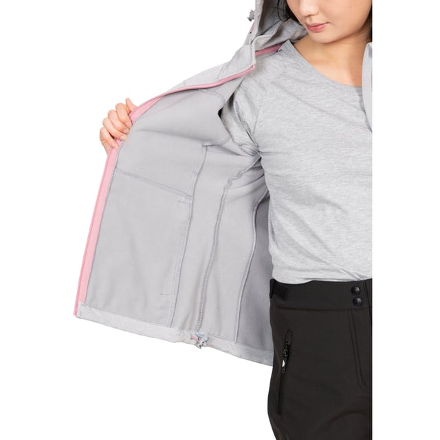 100% Polyester, TPU membraan. Verstelbare afritsbare kap. 2 ritszakken. Kinbeschermer. Platte manchet met lipje. Contrasterende versieringen. Trekkoord aan de zoom. Waterdicht 8000mm, ademend 3000mvp, windbestendig. Borstomvang dames (ca.): XS/8 - 32in/81cm, S/10 - 34in/86cm, M/12 - 36in/91.4cm, L/14 - 38in/96.5cm, XL/16 - 40in/101.5cm, XXL/18 - 42in/106.5cm.