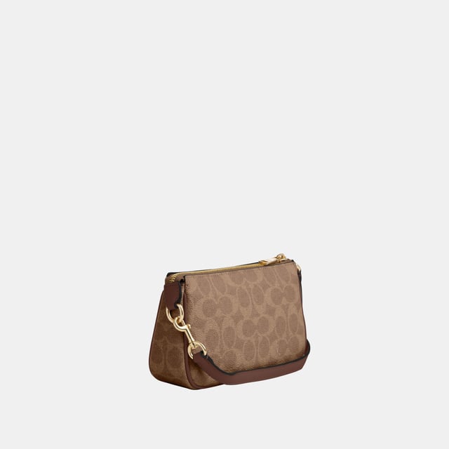 Nolita 19 in Signature Canvas, Two credit card slots,  Length: 19.00 cm,  Width: 5.00 cm,  Height: 11.50 cm