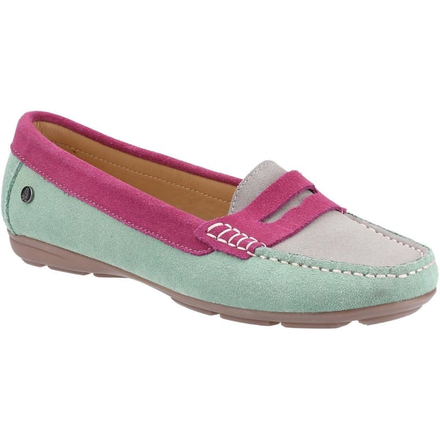 Hush puppies suede flats sales