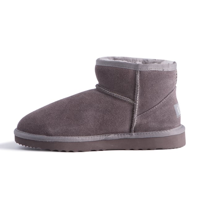 Aus Wooli "Bondi" Australia Short Sheepskin Ankle Boot, Grey