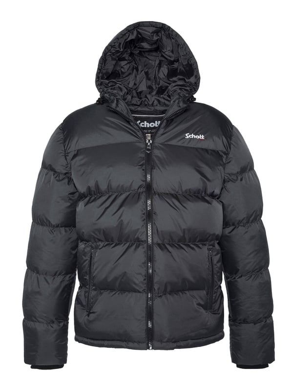 Ontdek de Schott winterjas voor heren - de perfecte combinatie van warmte en stijl voor koude dagen! Deze jas is gemaakt van hoogwaardige materialen en biedt niet alleen veel comfort, maar ook optimale bescherming tegen kou en wind.    De doorlopende ritssluiting, hoge kraag en gevoerde capuchon met verstelbaar elastisch trekkoord houden je betrouwbaar warm, terwijl de stormmanchetten aan de mouwen en gebreide manchetten extra bescherming bieden.    Twee praktische ritszakken aan de buitenkant en twee binnenzakken bieden voldoende opbergruimte voor je benodigdheden. Het verstelbare trekkoord aan de onderkant zorgt voor een pasvorm op maat, ideaal voor winterse omstandigheden.    Het geborduurde bulkhead-logo op borsthoogte geeft de jas een elegante, sportieve touch. Deze jas is de perfecte keuze voor iedereen die de winter in stijl en gezelligheid wil doorkomen!