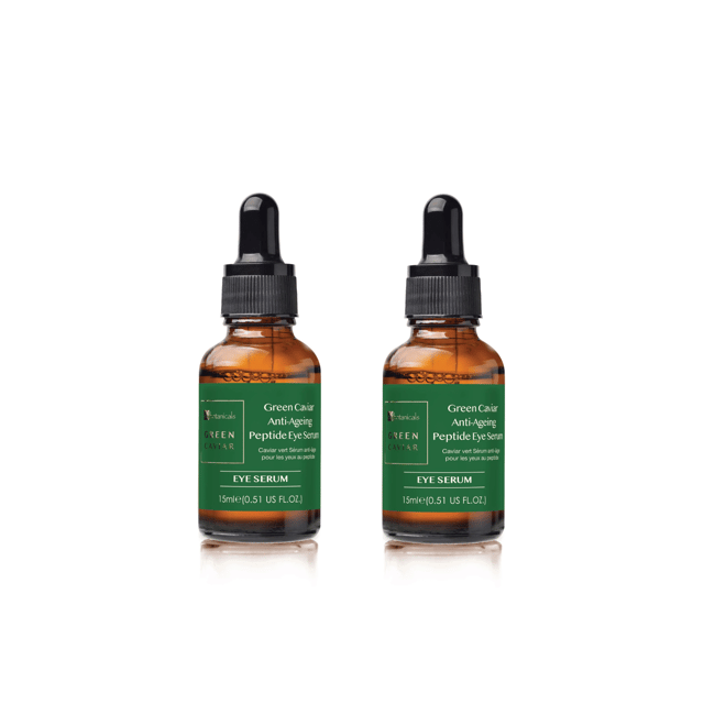 Dr Botanicals Green Caviar Anti-Ageing Peptide Eye Serum is a concentrated and lightweight formula that promotes antioxidant protection and increases hydration levels. Infused with Green Caviar and Matrikine Peptide 6, it deeply moisturizes, improves elasticity, and reduces the appearance of fine lines and wrinkles. Strengthen your skin's barrier function and achieve a healthy, glowing complexion with this revitalising serum.
