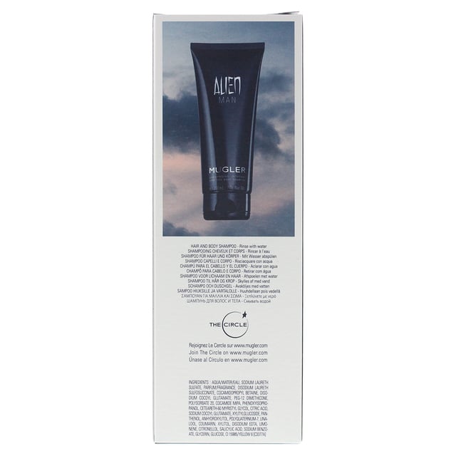 Alien man mugler hotsell hair and body shampoo