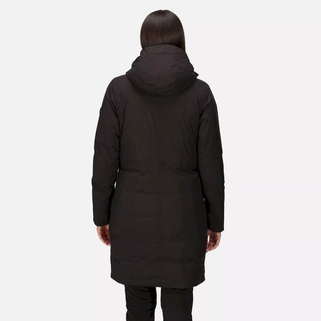Material: 100% Polyester. Filling: Feather-Free. Lining: Polyamide, Quilted. Fabric: Stretch. Design: Logo, Plain. Fabric Technology: Breathable, DWR Finish, Heavyweight, High Warmth, Isotex 8000, Waterproof, Windproof. Insulated, Taped Seams. Neckline: Hooded, Zip Neck. Cuff: Inner Ribbed. Sleeve-Type: Long-Sleeved. Hood Features: Concealed Toggle Adjuster, Grown On Hood. Length: Hip Length. Pockets: 2 Patch Pockets. Fastening: Full Zip, Stud. 8000g/m¬≤/24hrs. Sustainability: 0% Animal Ingredients, Cruelty Free, Made from Recycled Materials. Waistline: Adjustable, Drawcord.