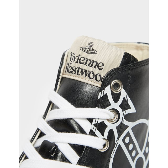 Men s Vivienne Westwood Large Orb High Top Trainers in Black