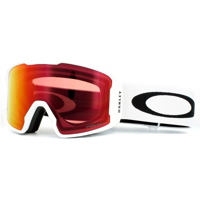 Oakley Ski Goggles Line Miner OO7070-13 Matt White Prizm Torch Iridium were designed to give extended peripherals views buy pulling the goggle closer to the face than other models which gives awesome downward and side to side views. The frame features discreet notches to allow for most prescription eyewear to still be worn. Triple-layer face foam adds wind protection and is removable as is the strap.
