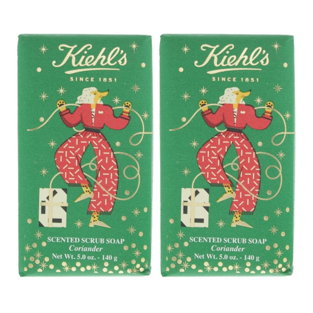 Kiehl's Scented Scrub Bar Soap Coriander 140g is a luxurious and exfoliating bar soap that gently cleanses and moisturizes the skin. It is ideal for all skin types including sensitive skin.