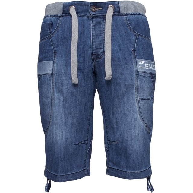 Mens Elasticated Denim Shorts Enzo Designer Menswear