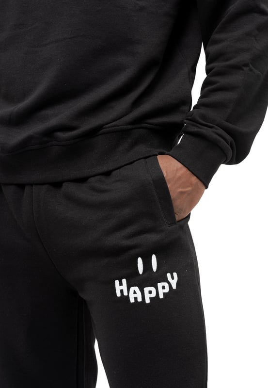 Tom Barron Heren Trainingspak Happy met oversized borduursel