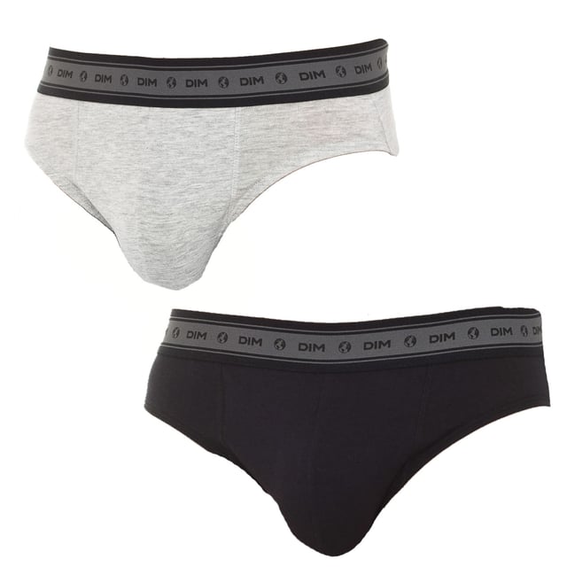 Pack-2 Slips Green Bio Dim.
 Color Gray-black
 Wide rubber waistband with the brand's name consecutively embroidered along the entire waistband.
 Breathable fabric.
 Anatomical front with the ability to hold without tightening.
 Breathable fabric.
 Matching visible seams.

 Composition:
 95% Cotton. - 5% Elastane

 Care:
 - Wash at max. 30º.
 - Do not use bleach.
 - Do not use dryer.
 - Do not iron.
 - Do not dry clean.
 Composition: 95% Cotton, 5% Elastane
 Care:
Wash at max temperature 30º.
 - Do not use bleach.
 - Do not use dryer.
 - Do not iron.
 - Do not dry clean.