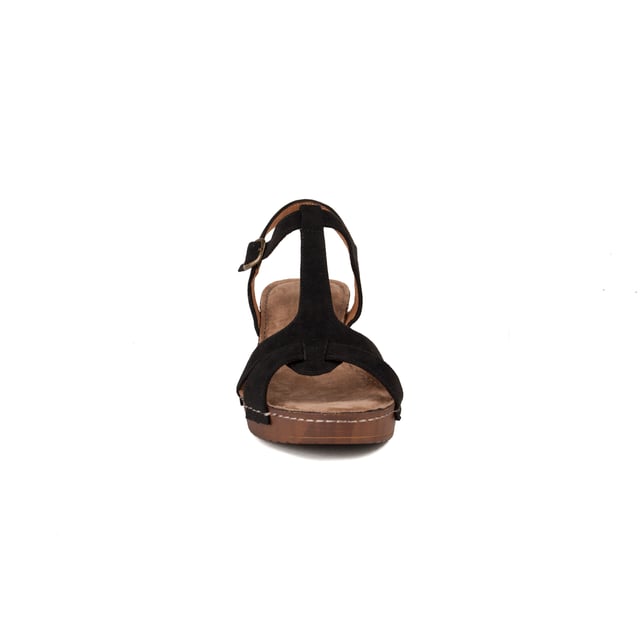 If you want Uns Sandal Comfortable and practicing you do not think about it, you have found it. Wide heel and platform for greater as. Soft material padded template. Buckle with small elastic. The floor is extremely light polyurethane. Height of the heel 6 cm Height Platform 2, 5 so that the metatarsals barely suffer.