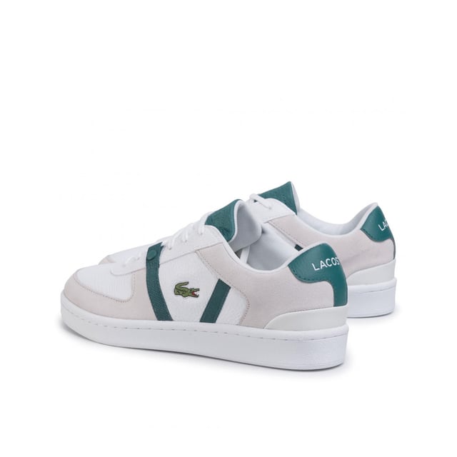 Lacoste Splitstep 120 1 SM Mens White Trainers Lacoste Splitstep 120 1 SM LaceUp White Suede Leather Men Trainers 39SMA0060 WG1
