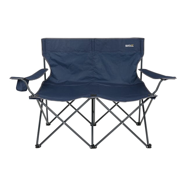 Weight Capacity: 200kg. Contents: 1 Storage Bag. Bottle Holder, Double Seat, Padded Back, Padded Shoulders, Steel Frame. Durable. Design: Logo. Sustainability: Made from Recycled Materials. Filling: Polyester.