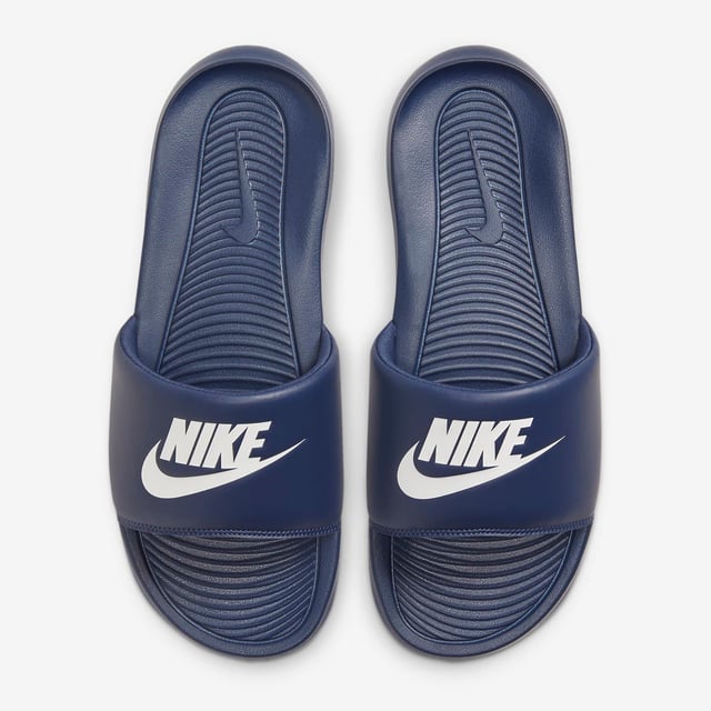 Nike Victori One Slides Midnight Navy/Midnight Navy/White
