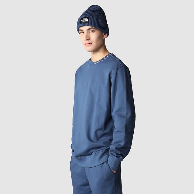 The North Face Men s Zumu Fleece Crew Neck Tracksuit Shady Blue