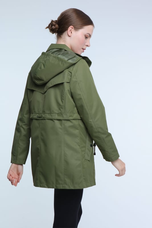 Elle Festival Short Parka in Khaki