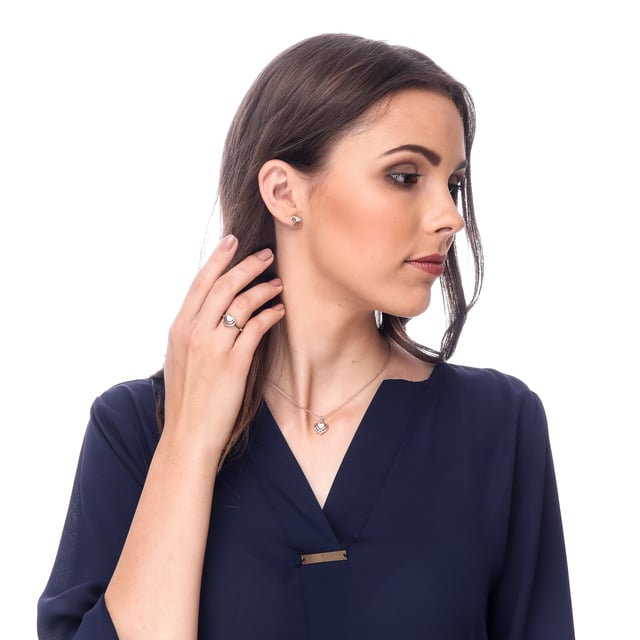 Orphelia Orecchini in argento 925 con cuori intertwined con