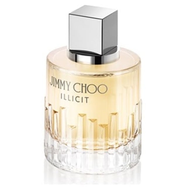 Illicit is a floral fragrance for women, which was created by Anne Flipo, and launched in 2015 by Jimmy Choo. The fragrance contains top notes of Ginger and Bitter Orange; middle notes of Jasmine Sambac, Orange Blossom and Rose; and base notes of Honey, Amber, Caramel, Vanilla, Sandalwood and Cashmere Wood. The fragrance is sweet, with the Honey note being the most notable, and it's best suited to the cooler weather of Autumn and Winter.