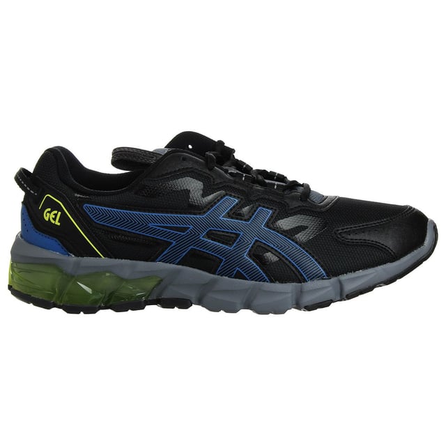 The Asics Gel-Quantum 90 GS Kids Black Trainers are an excellent choice for young athletes and active kids who require comfort, support, and durability during their activities. Here's a detailed description with key features:

 Youthful Design:  The Gel-Quantum 90 GS trainers by Asics are designed with kids in mind, featuring a youthful and sporty design that appeals to active youngsters.

 Quality Materials:  Asics is known for using high-quality materials in their footwear. These trainers are typically constructed from durable and breathable materials, ensuring both longevity and comfort.

 Classic Black Color:  The trainers come in a classic black color with subtle accents, offering a versatile and stylish look that pairs effortlessly with various athletic and casual outfits.

 Gel Cushioning Technology:  These trainers often incorporate Asics' signature Gel cushioning technology in the heel, providing excellent shock absorption. This technology reduces the impact on joints and ensures a smooth and comfortable ride, which is particularly important for kids who are always on the move.

 Adjustable Closure:  Kids' trainers usually feature an adjustable closure system, such as hook-and-loop straps or elastic laces, making them easy for children to put on and take off and ensuring a secure fit.

 Padded Collar and Tongue:  To ensure comfort and prevent chafing, the trainers come with a padded collar and tongue, enhancing the overall wear experience for active kids.

 Breathable Upper:  The upper of the shoes is typically made from a breathable mesh material, promoting airflow and reducing moisture buildup inside the shoe, which is crucial for keeping young feet comfortable and dry.

 Durable Outsole:  The outsole is designed to provide excellent traction and durability, ensuring grip and stability during various activities.
