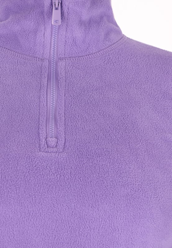 Hier is een veelzijdige trui met lange mouwen, een hoge kraag en een handige ritssluiting voor aangepaste nekbedekking. De zachte, gestructureerde stof en rechte zoom zorgen voor comfort en stijl. Dit kledingstuk is perfect voor dagelijks gebruik of een actieve levensstijl en heeft een casual en toch verfijnd ontwerp dat zeker een garderobeklassieker zal worden.  Fleece trui