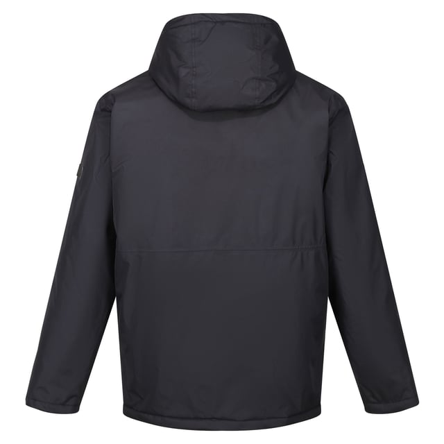 Material: 100% Polyester. Fabric: Hydrafort. Lining: Sherpa Fleece, Taffeta. Design: Logo, Sleeve Patches. Fabric Technology: DWR Finish, Insulating, Quick Dry, Thermo-Guard, Weather Resistant, Windproof. Neckline: Hooded. Sleeve-Type: Long-Sleeved. Cuff: Stud. Taped Seams. Hood Features: Grown On Hood, Toggle Adjuster. Pockets: 2 Lower Pockets, Handwarmer, Inner, Zip, Flap Closure. Fastening: Full Zip, Stud. Hem: Adjustable. Sustainability: Made from Recycled Materials.