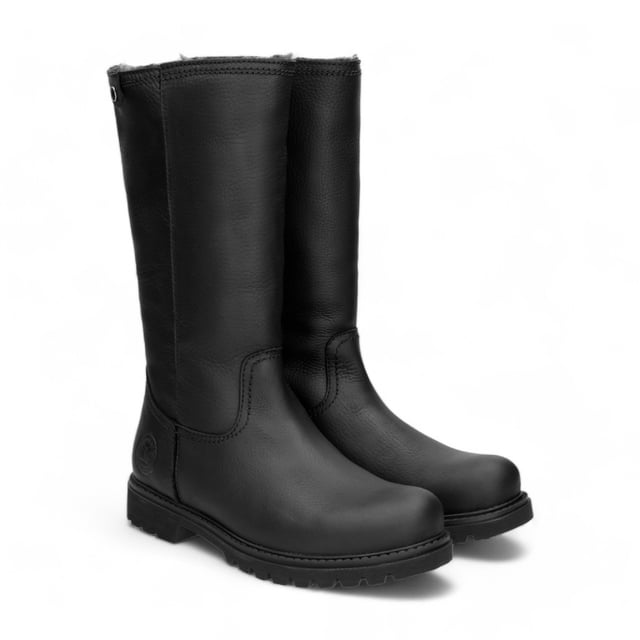 The Bambina B60 women's black boots from Panama Jack combine sleek design with all-weather comfort. Made from waterproof black oiled Napa leather, these boots are both stylish and durable. The warm lining keeps your feet cozy, while the removable anatomical insole provides personalized support. The natural, flexible, and durable rubber sole ensures stability and comfort throughout the day. With a shaft height of 29 cm and a heel height of 4 cm, these boots are perfect for any occasion, offering both practicality and elegance.

Features:

Waterproof black oiled Napa leather
Warm lining for cozy comfort
Removable anatomical insole
Natural, flexible, and durable rubber sole
Shaft height: 29 cm
Heel height: 4 cm
100% Made in Spain
