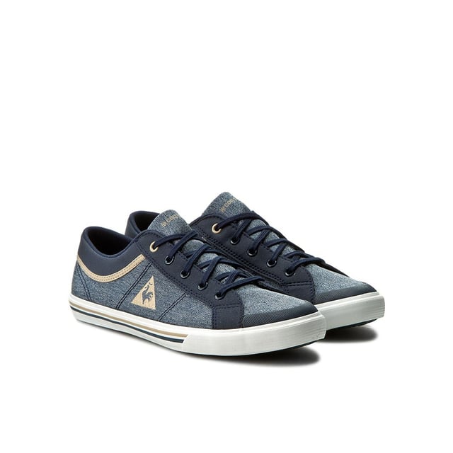 Le Coq Sportif Saint Gaetan GS Craft 2 Tones Blue Canvas Kids Plimsolls 1710064