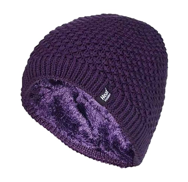 Finding a hat that combines innovative insulation technology with style is always difficult when shopping for items to keep you warm and cosy for the winter weather. These Heat Holders Nora styled heatweaver hats eradicate that problem, meaning you can look fabulously fashionable whilst keeping super warm. These ladies hats have a fleece plush insulating lining, called Heatweaver, that is even more effective at holding warm air than any regular lining. This lining is designed to be soft with a luxurious feel whilst holding warm air close to your skin, effectively keeping the cold air out. All of this is designed to ensure that you are toasty warm throughout the cold weather. The knit is different from previous Heat Holders, with a loosely knit look as opposed to the traditional cable knit look. These ladies Heat Holders Nora styled hats are available in 5 colours. They come in one size and they are machine washable. Light Grey and Rose: 54% Polyester, 46% Acrylic outer / 100% Polyester lining. Black. Purple, Cream: 100% Acrylic outer / 100% Polyester lining.