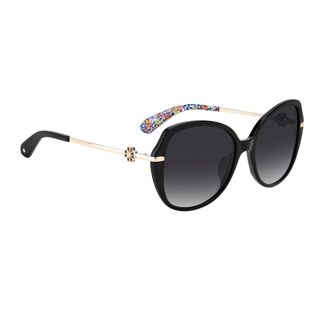 KATE SPADE TALIYAHGS807F woman's sunglass• material: acetate• color: black• size: 57/17/145 mm (lens width / bridge width / temple length)  100% UV PROTECTION