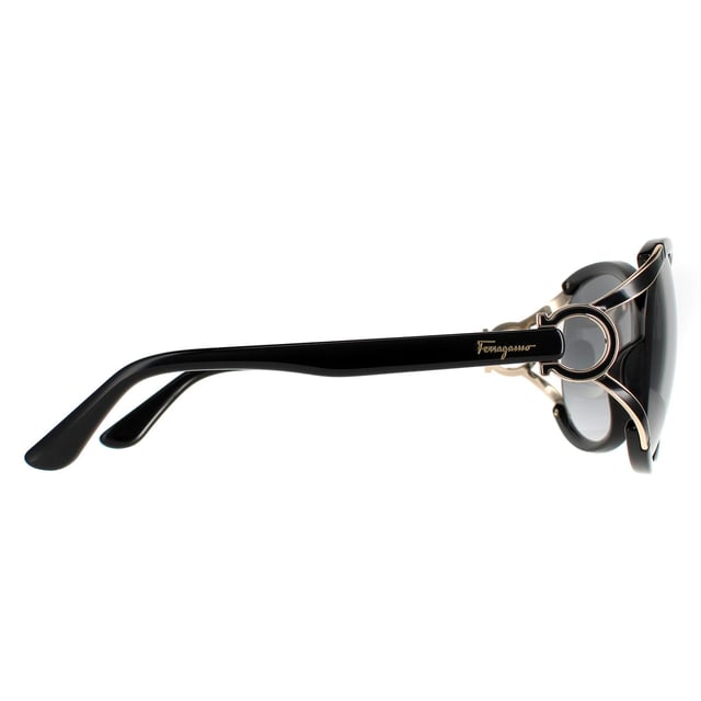 Salvatore ferragamo ronde dames zwart grijze gradiënt SF600S SF600's zijn een glamoureuze oversized ronde stijl gemaakt van lichtgewicht acetaat. De uitgesneden details rond de buitenrand van de lenzen en een geïntegreerd neuskussenontwerp zorgen voor extra comfort. Ferragamo's brandingfuncties op de tempels voor authenticiteit.