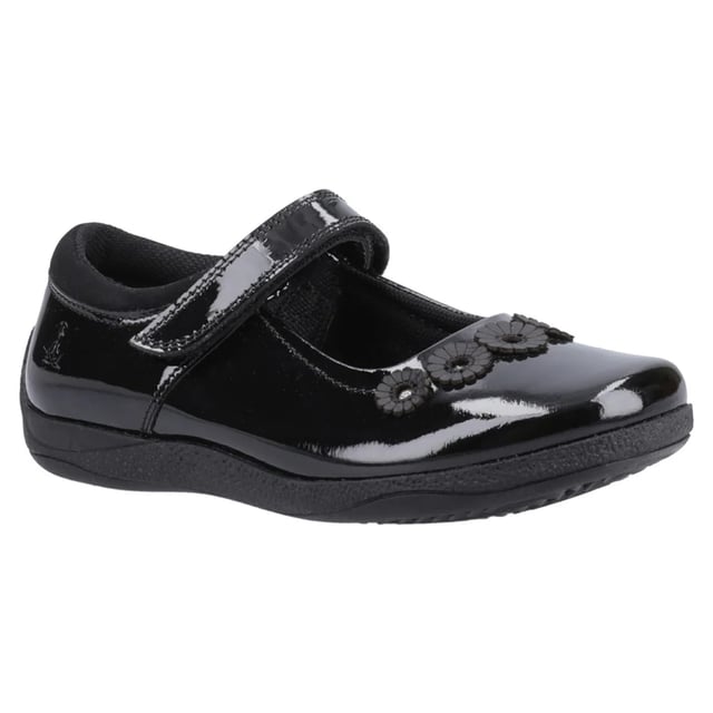 Upper: Leather. Lining: Breathable, Micro Fresh, Sock Lining, Textile. Outsole: Durable, Hardwearing. Heel Guard. Low Heel. Heel Height: 1.8cm. Cut: Low Cut. Design: Flowers, Logo. Toe Style: Round. Fastening: Touch Fastening Strap.