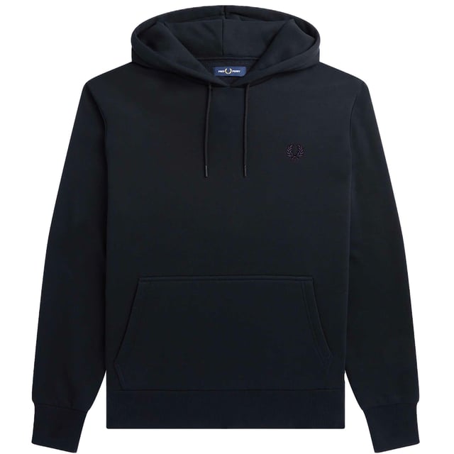 Especificaciones: Sudadera confeccionada en tejido mezcla de poliéster y algodón, capucha ajustable con cordón, puños y bajo de canalé. Pequeña corona de laurel bordada en color morado en el pecho y bolsillo canguro en la parte delantera. Llamativo estampado de la icónica corona de laurel en la espalda Corte: Regular El modelo lleva la talla: M Altura del modelo: 180 cm