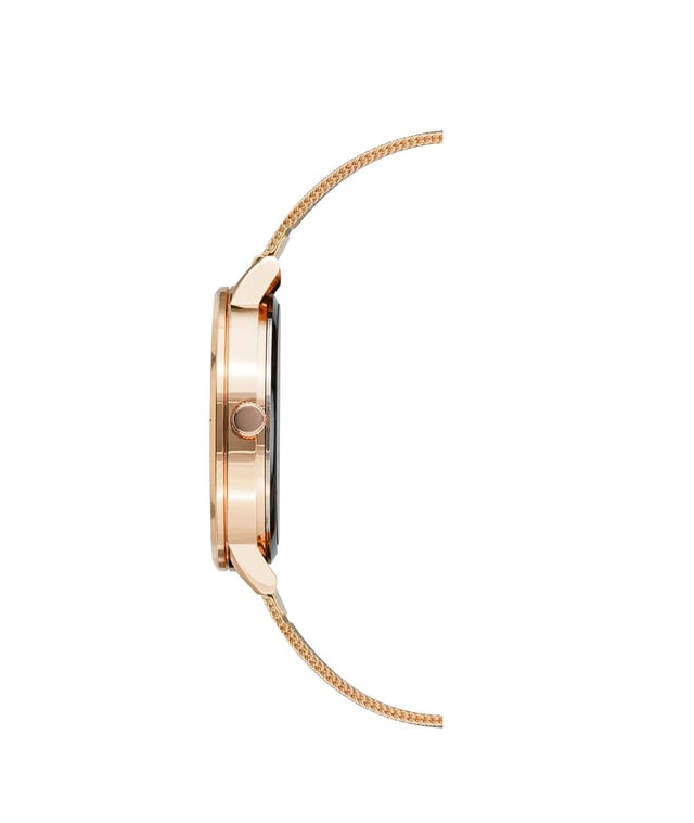 Geschlecht: Frauen
Hauptfarbe: Rose Gold
Uhrwerk: Quarz: Batterie
Anzeigeformat: Analog
Wasserdichtigkeit: 0 ATM
Verschluss: Faltschließe
Funktionen: Keine Zusatzfunktion
Gehäusefarbe: Rose Gold
Material des Gehäuses: Metall
Gehäusebreite: 38
Länge des Gehäuses: 38
Verkleidung: Rheinstein
Farbe des Armbands: Rose Gold
Material des Armbands: Edelstahl Mesh
Breite der Armbandverbindung: 16
Umfang des Handgelenks (max.): 21
Lieferung umfasst: Uhrenbox
Stil: Mode
Gehäusehöhe: 8
Glas: Mineralglas
Farbe des Displays: Rose Gold
Gangreserve: Keine Automatik
Lünette: keine
Uhren Extra: Keine
