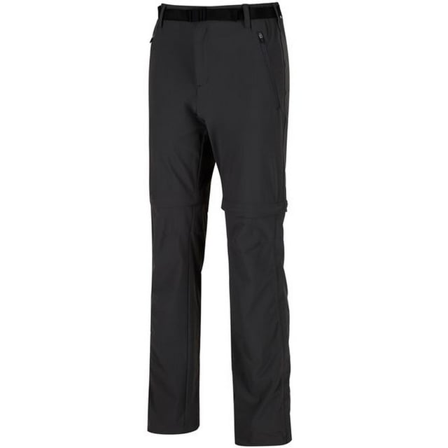 90% polyamide, 10% elastane. Mens zip-off trousers. Fabric performance. ISOFLEX - active stretch fabric. 4-way stretch for increased movement and comfort. Durable water repellent finish. Quick dry for enhanced comfort. Lightweight - for active performance. Part elasticated waist with webbing belt. Multi pocketed - front and rear zipped pockets. Articulated knee design for an enhanced range of movement. Zip-off legs - converts into shorts. Colour coded zips for easier re-attachment. Side leg zip for easy on and off over boots. Drawcord at leg hems. Engineered and intelligent ergonomic fit. Sizing (waist in inches): Short leg (30in)- 24 : 34in, 25 : 36in, 26 : 38in, 27 : 40in, 28 : 42in, 29 : 44in, 30 : 46in, Regular leg (32in)- 46 : 32in, 48 : 33in, 50 : 34in, 52 : 36in, 54 : 38in, 56 : 40in, 58 : 42in, 60 : 44in, Long leg (34in)- 98 : 33in, 102 : 34in, 106 : 36in, 110 : 38in.