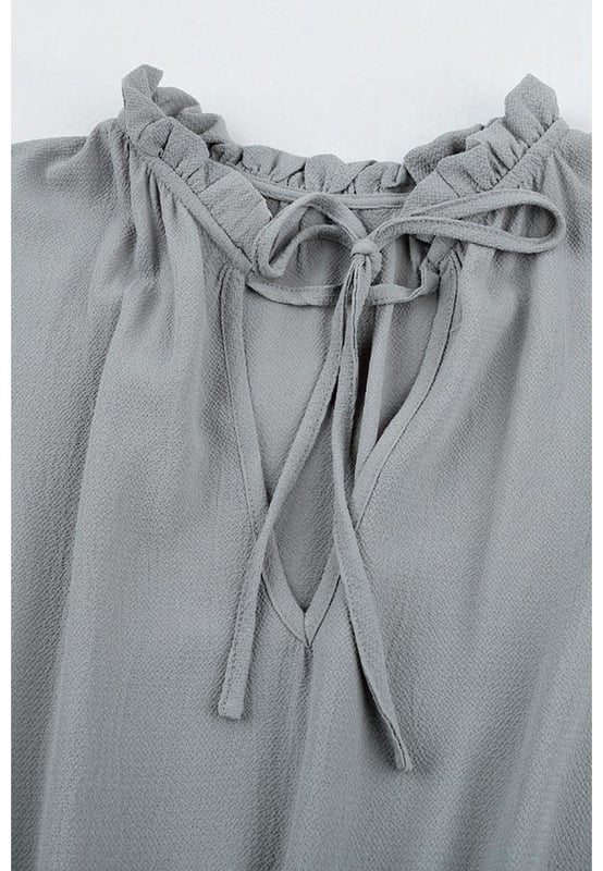 Stylish and feminine V Neck Long Sleeve Ruffle Tiered Mini Dress
  Flattering v-neckline
  Long sleeves for coverage
  Ruffle tiered design adds a playful and romantic element
  Suitable for both daytime and evening occasions
  Made with Quality materials
  Comfortable and stylish
  Perfect when paired with heels and statement accessories