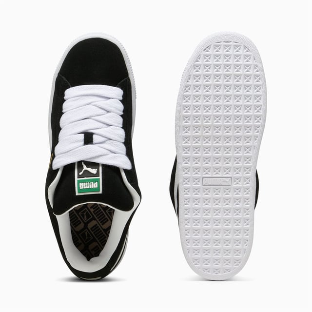 Sneakers featuring a premium suede upper for a sleek and stylish look. Debossed and foil-printed PUMA branding on the quarter panel adds a touch of sophistication. Finished with a durable rubber sole for reliable traction and comfort.
