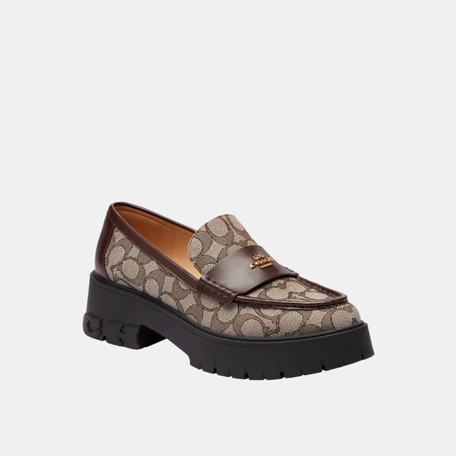 Ruthie Signature Loafer, This Coach piece is crafted with our Signature jacquard made from a blend of organic cotton and recycled polyester
