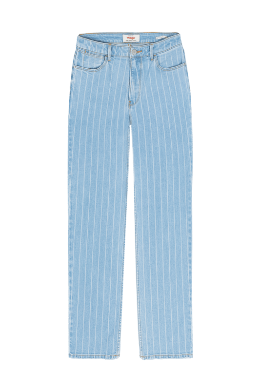 Wrangler gerade Croptone Stripe Jeans - 92% Baumwolle, 7% Elastomultiester, 1% Elastan